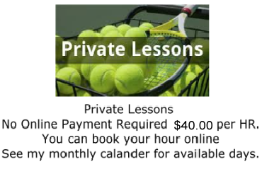 HERNANDO,MS PRIVATE TENNIS LESSONS